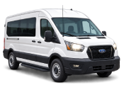 White private passenger van